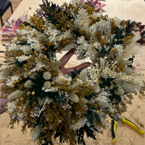 Trockenblumen Adventskranz Workshop Hamburg3